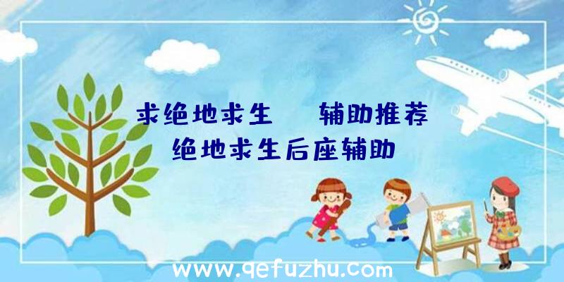 「求绝地求生rng辅助推荐」|绝地求生后座辅助